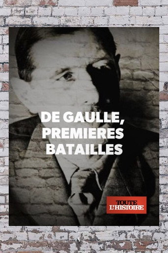 Regarder De Gaulle 1940, premières batailles en streaming complet